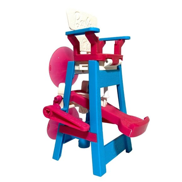 Barbie I Can Be A Lifeguard Chair Dolphin Life Preserver Replacements V7124 2011 - Picture 7 of 16
